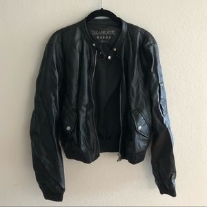 Black Faux Leather Jacket